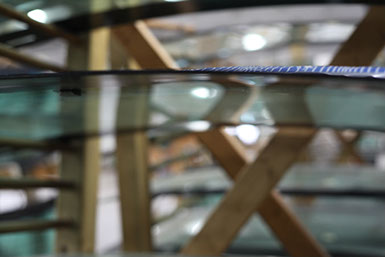 A photograph of Windshields in the Auto Glass division of Jackson Glass works