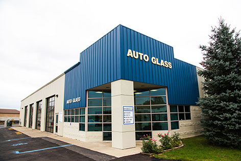 A photograph of the Auto Glass division of Jackson Glass works