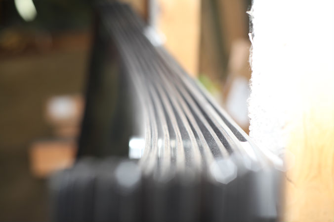 A photograph of Windshields in the Auto Glass division of Jackson Glass works