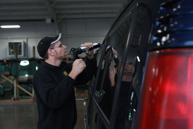 Installing Car Windows at Jackson Glass - Auto Division